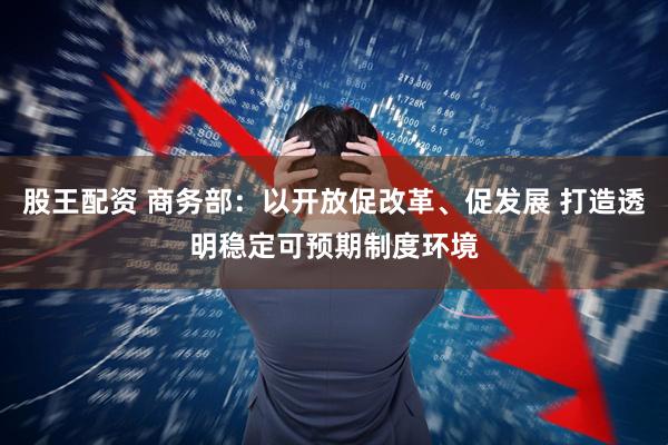 股王配资 商务部：以开放促改革、促发展 打造透明稳定可预期制度环境
