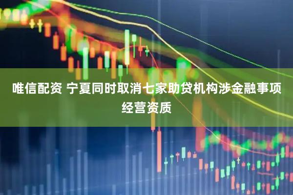 唯信配资 宁夏同时取消七家助贷机构涉金融事项经营资质